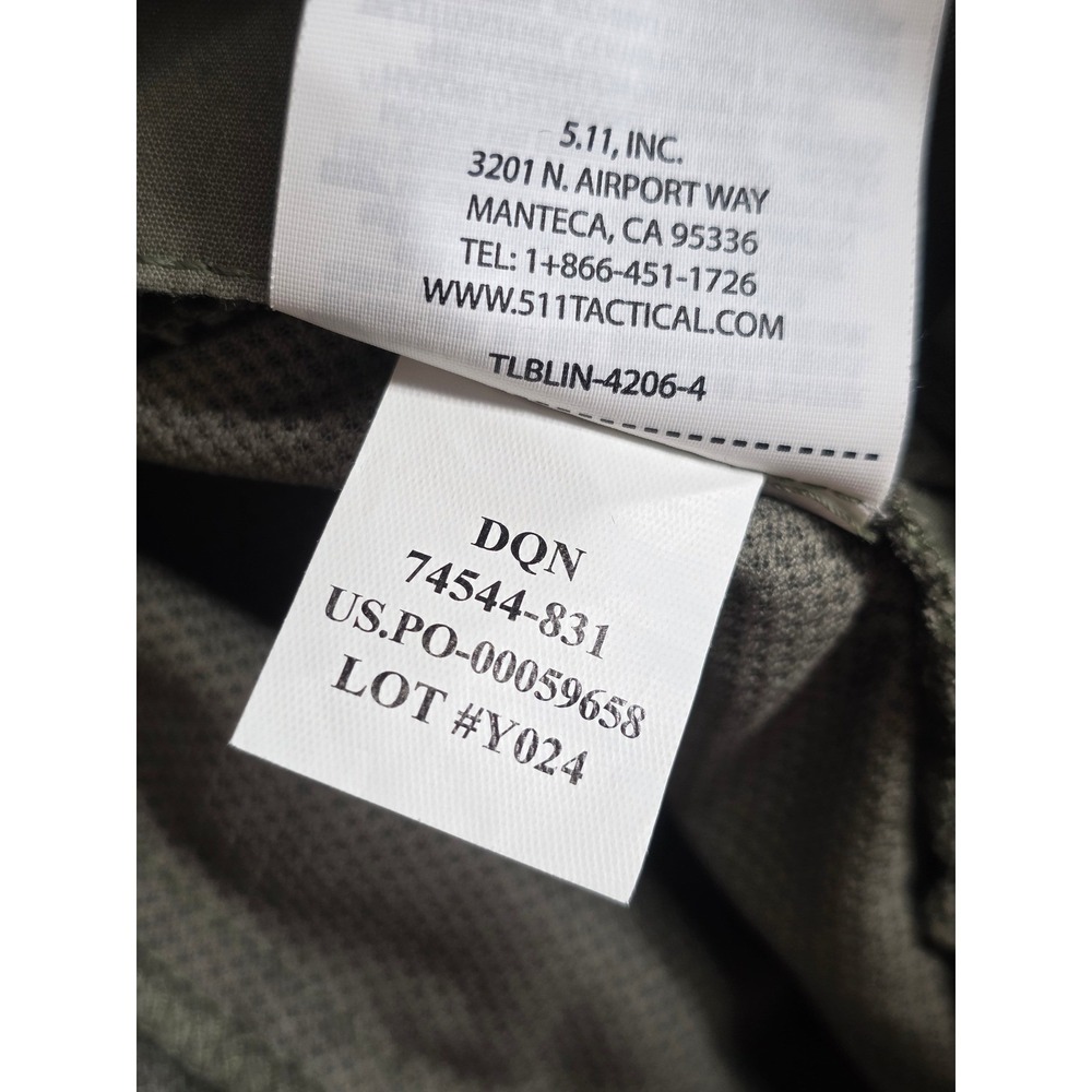 5.11 Tactical Meridian Cargo Pants Mens 38x30 (38x29) Ranger Green Straight Fit - Picture 14 of 16